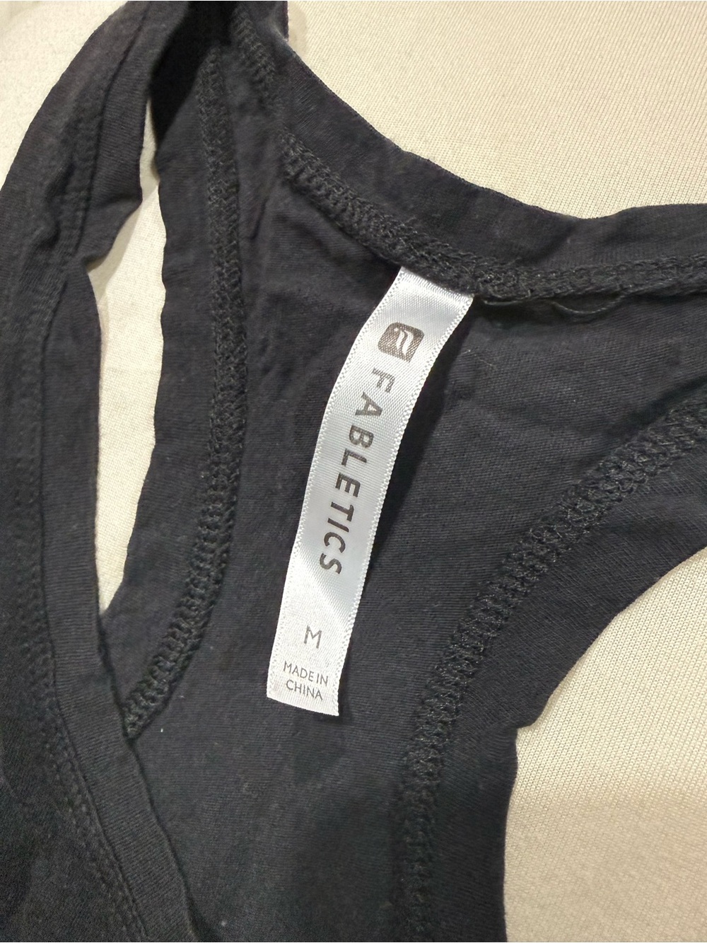 Fabletics Black Racerback Tank - Picture 3 of 3